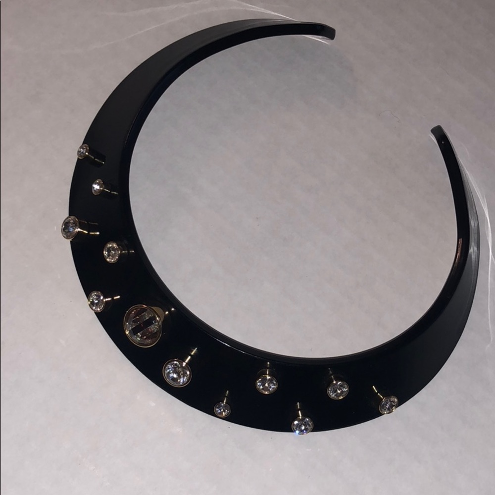 Henri Bendel New York Black Choker Necklace NWT